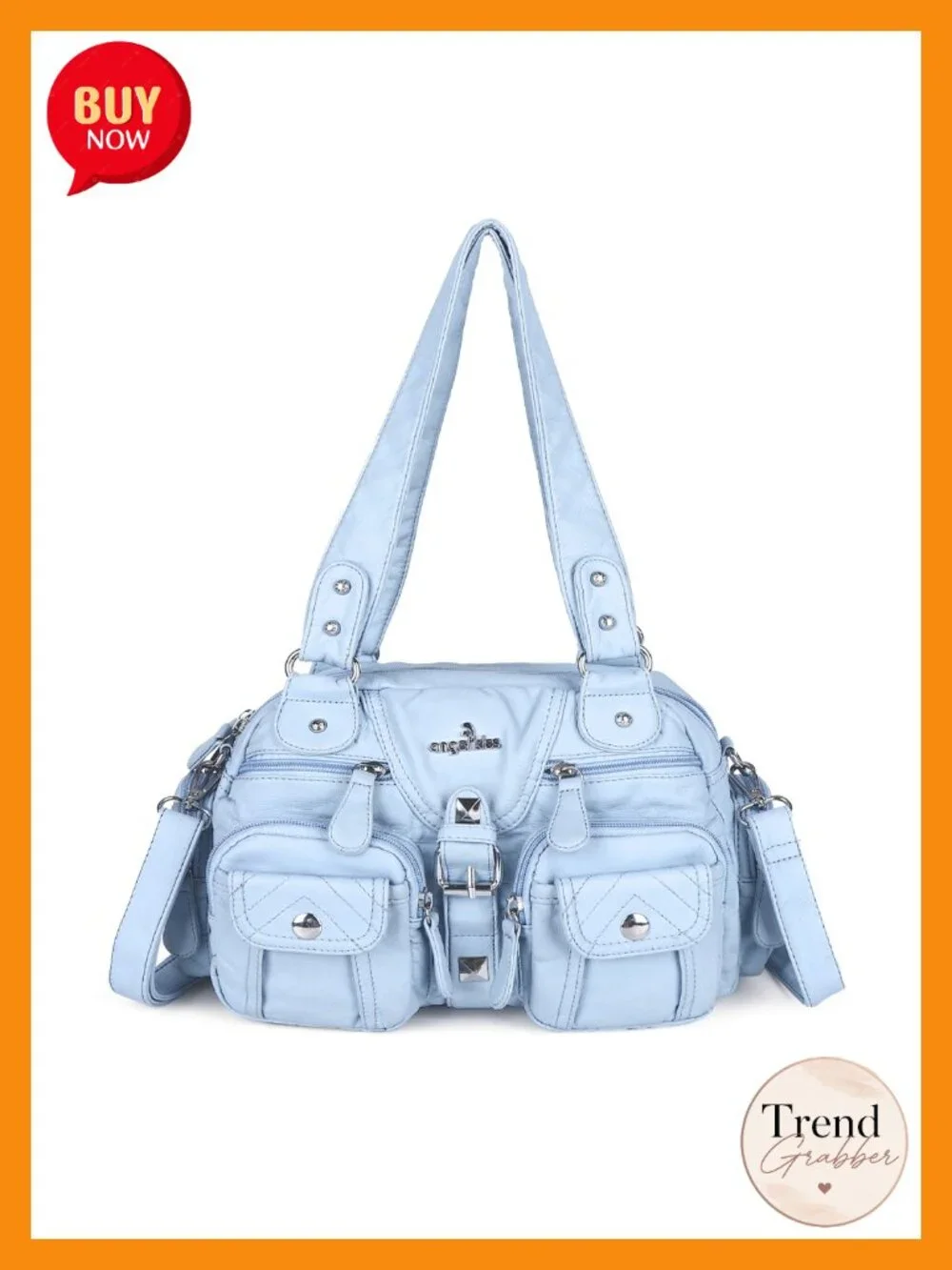 Hobo Crossbody Purse for Women Shoulder Bag Multipocket Soft Hobo Purses